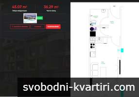 Продажба 1-стаен гр. Пловдив - Център 44m² Продажба 1-стаен гр. Пловдив - Център 44m²