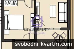 Двустаен апартамент в затворен комплекс близо до Ахелой Двустаен апартамент в затворен комплекс близо до Ахелой