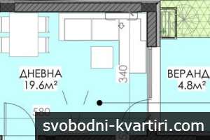 Едностаен апартамент - Нов обект в жк. Сарафово Едностаен апартамент - Нов обект в жк. Сарафово