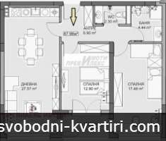 компактен апартамент с две спални, с акт 14 компактен апартамент с две спални, с акт 14
