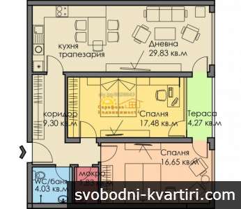 Продажба 3-стаен гр. Бургас - Сарафово 108m²