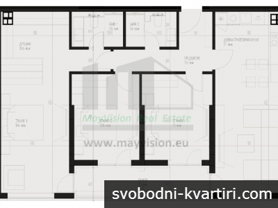 Четиристаен апартамент за продажба с гледка, Кръстова вада 144.65 кв.м.