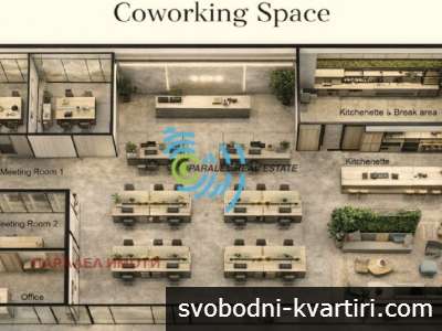 БИЗНЕС ИМОТ - МОДЕРЕН ОФИС / КОУЪРКИНГ , Концепция: Open Flow Workspace , НА ЦЕНАТА НА АПАРТАМЕНТ !