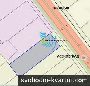 Парцел с лице на главен път Пловдив-Асеновград