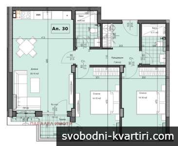 Продажба 3-стаен гр. Пловдив - Гагарин 109m²