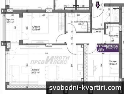 светъл и топъл апартамент с две спални