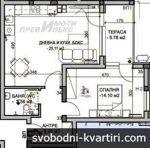 светъл източен апартамент с една спалня