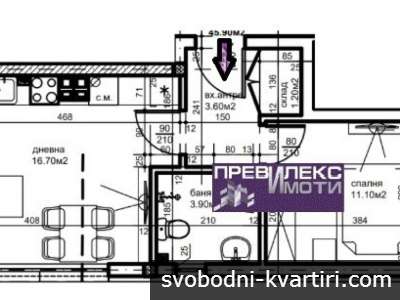 компактен апартамент с една спалня