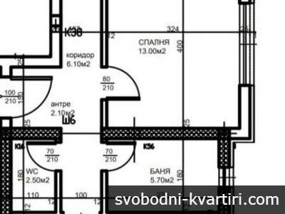 светъл апартамент с 2 спални