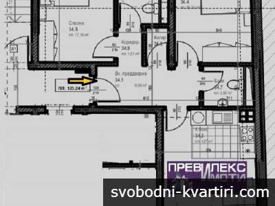 просторен апартамент в строеж