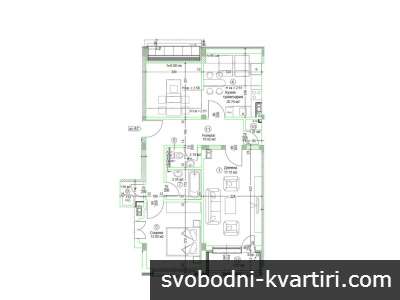 2-стаен апартамент в Центъра