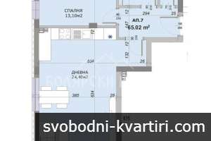 Южен Двустаен апартамент в Новострояща се сграда Южен Двустаен апартамент в Новострояща се сграда