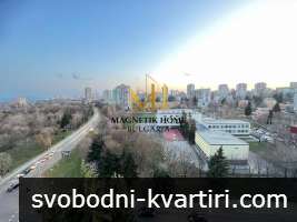 Чисто нов едностаен апартамент с градска и морска ПАНОРАМА на метри от морската градина