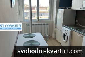 Отличен двустаен обзаведен,  климатик - Топ център