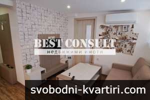 КРАТКОСРОЧНО И ДЪЛГОСРОЧНО НАЕМАНЕ! Двустаен обзаведен- Родина 1