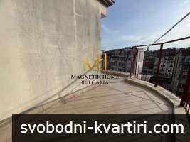 Слънчев двустаен МЕЗОНЕТ след ремонт с 4 тераси в свободна зона за паркиране в ж.к. Възраждане