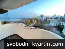 Чисто нов едностаен апартамент с градска и морска ПАНОРАМА на метри от морската градина