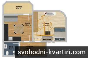 Двустаен апартамент – Аспарухово, Варна (Обява №:868355)