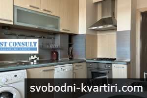Отличен двустаен обзаведен,  климатик - Топ център