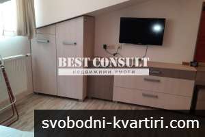 КРАТКОСРОЧНО И ДЪЛГОСРОЧНО  наемане. Обзаведено студио, климатик - Родина 1