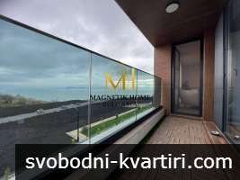 Луксозен тристаен апартамент с панаромна гледка море в модерна сграда в ж.к. Сарафово