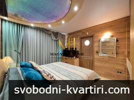 Луксозен двустаен апартамент с 2 бани и паркомясто в супер център