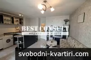 Двустаен обзаведен, климатик - Център, Скобелев, рест. Пристан