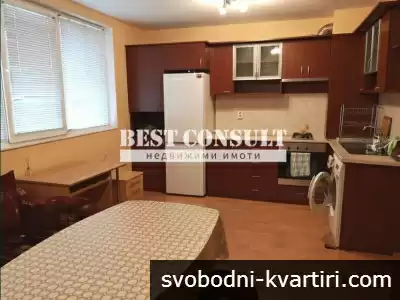 Двустаен обзаведен, газ, климатици - Родина, зад Практикер