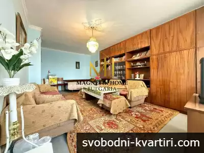 ХИТ ЦЕНА! Бюджетен тристаен апартамент с ПАРНО и ТОПЛА ВОДА до Велека и парка в ж.к. Изгрев