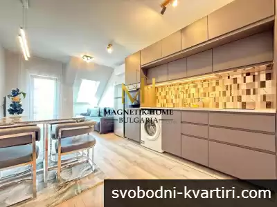 ЧИСТО НОВ двустаен апартамент с ПАРКОМЯСТО до Стоматологията и ул. Александровска в ж.к. Възраждане