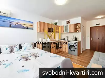 Уютно студио с ПАРКОМЯСТО в комплекс ”Magnolia” до р-т ”Djanny” и х-л Кубан в Слънчев Бряг