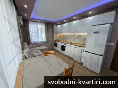 Дава се под наем двустаен апартамент с паркомясто в Левски!