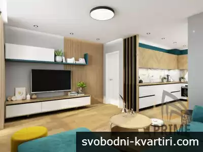 Лазур тристаен апартамент обзаведен #1777368653