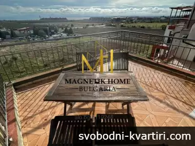 Нов двустаен апартамент с огромна тераса в затворен к-с Фамагуста, Ахелой