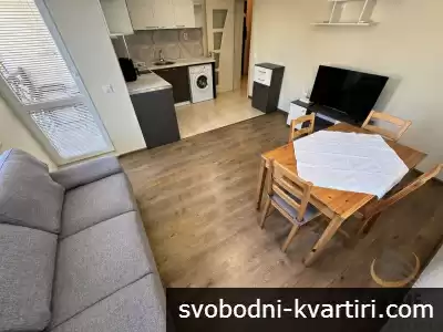 Лазур двустаен апартамент обзаведен #1779192995