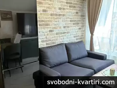 Нов стилно и модерно обзаведен тристаен апартамент в кв. Ален мак