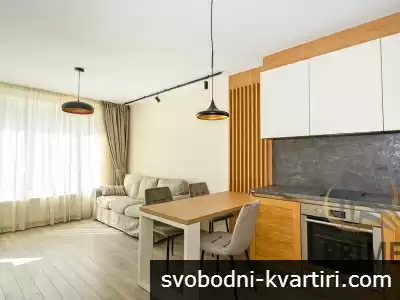 Лазур двустаен апартамент обзаведен #1777458278