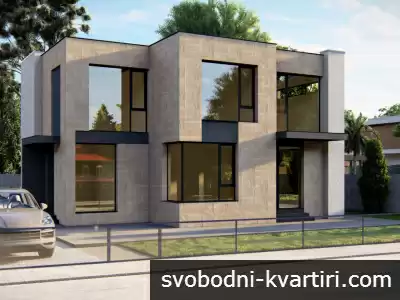 Двуетажна къща с 3 спални над Еко Евксиноград