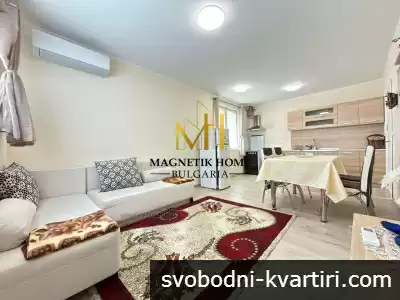 Уютен двустаен апартамент с ПАРКОМЯСТО до Руската гимназия в ж.к. Лазур