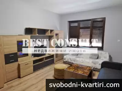 Отличен двустаен обзаведен, два климатика - Топ център