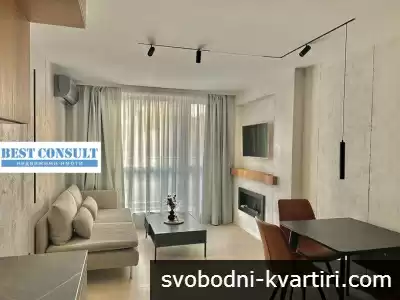 Луксозен, НОВ, двустаен обзаведен - Топ център