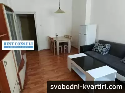 Двустаен обзаведен,  климатик - Център, ул. Славянска